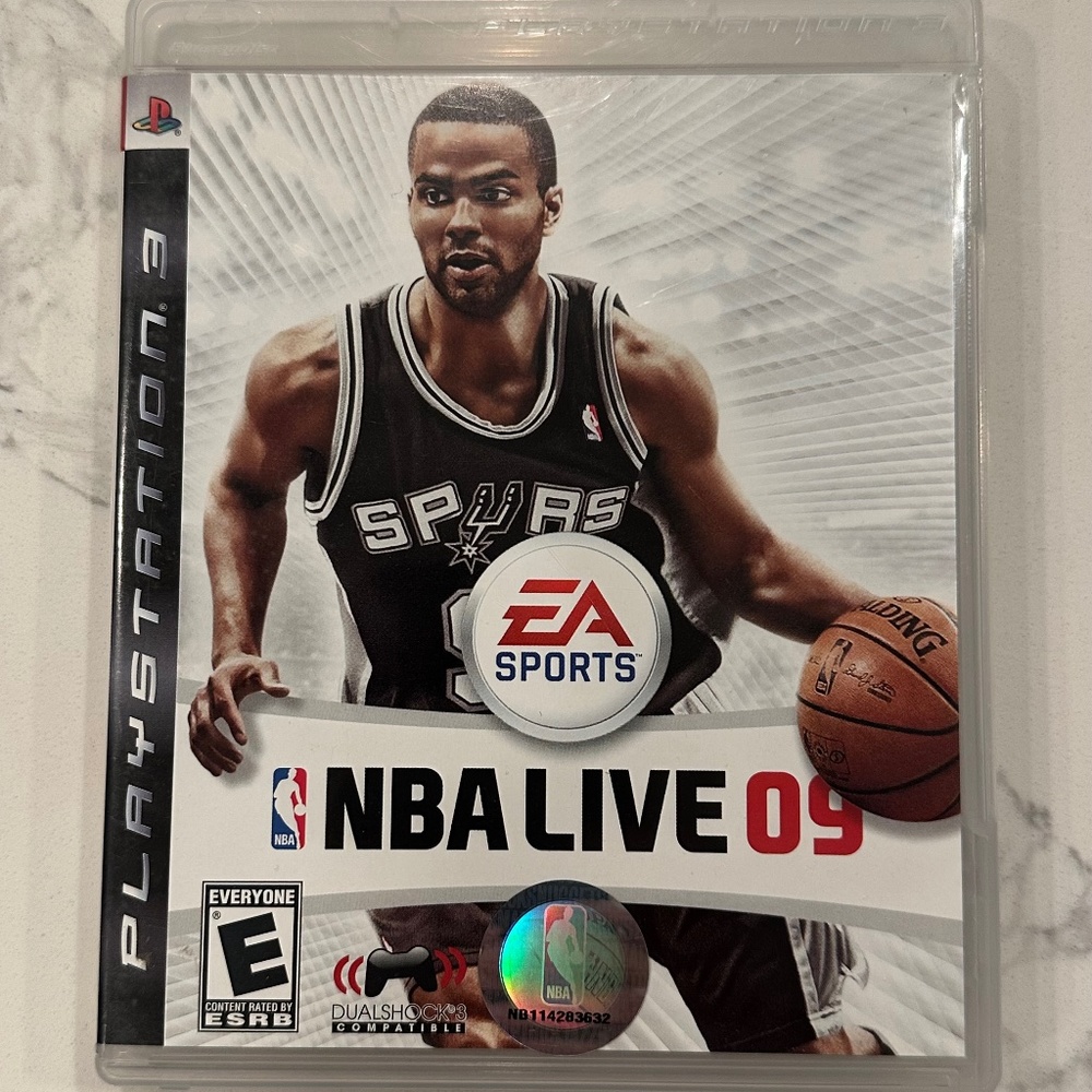 NBA Live 09 (Sony PlayStation 3 PS3) Complete In Box CIB Tony Parker Cover 🏀
